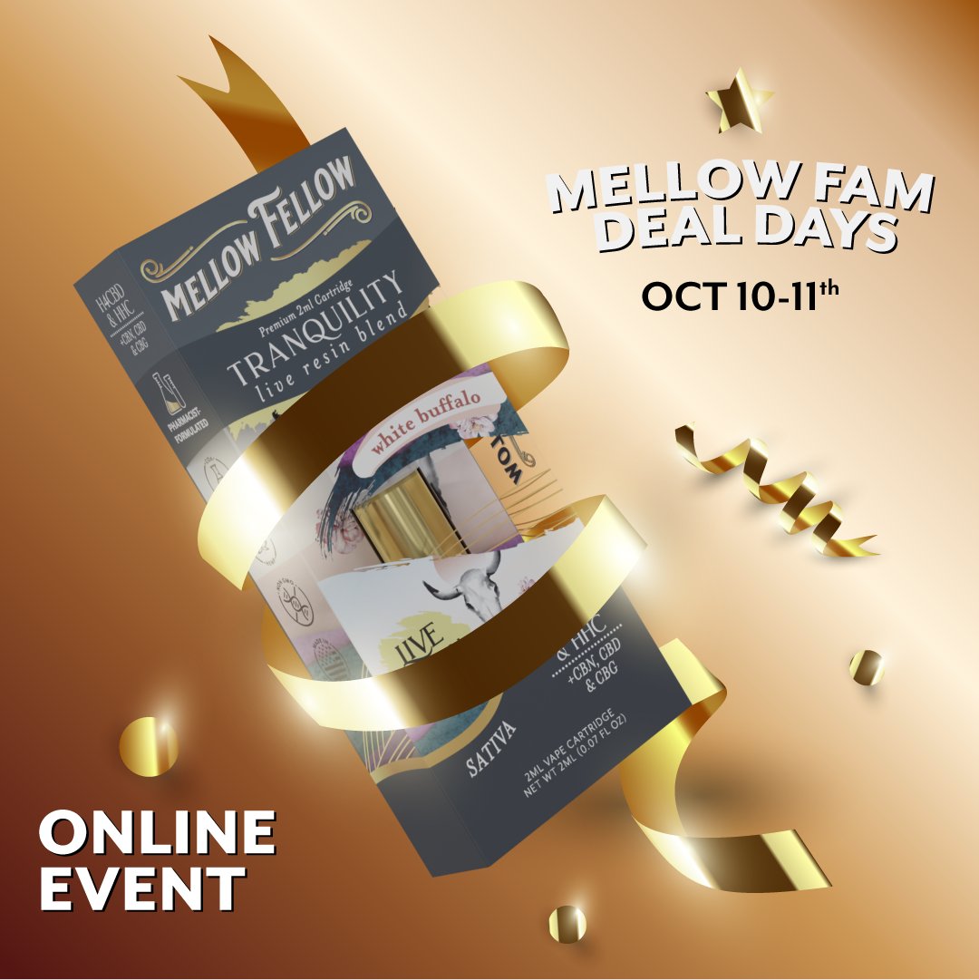 Exclusively for the Fam. Find your favorites for half! 🙌

Our Mellow Fam email subscribers are in for a treat. If you don't want to miss out, join today to take advantage 👉 bit.ly/3AOIO9a

(Find the subscribe section located on the bottom of the page.)