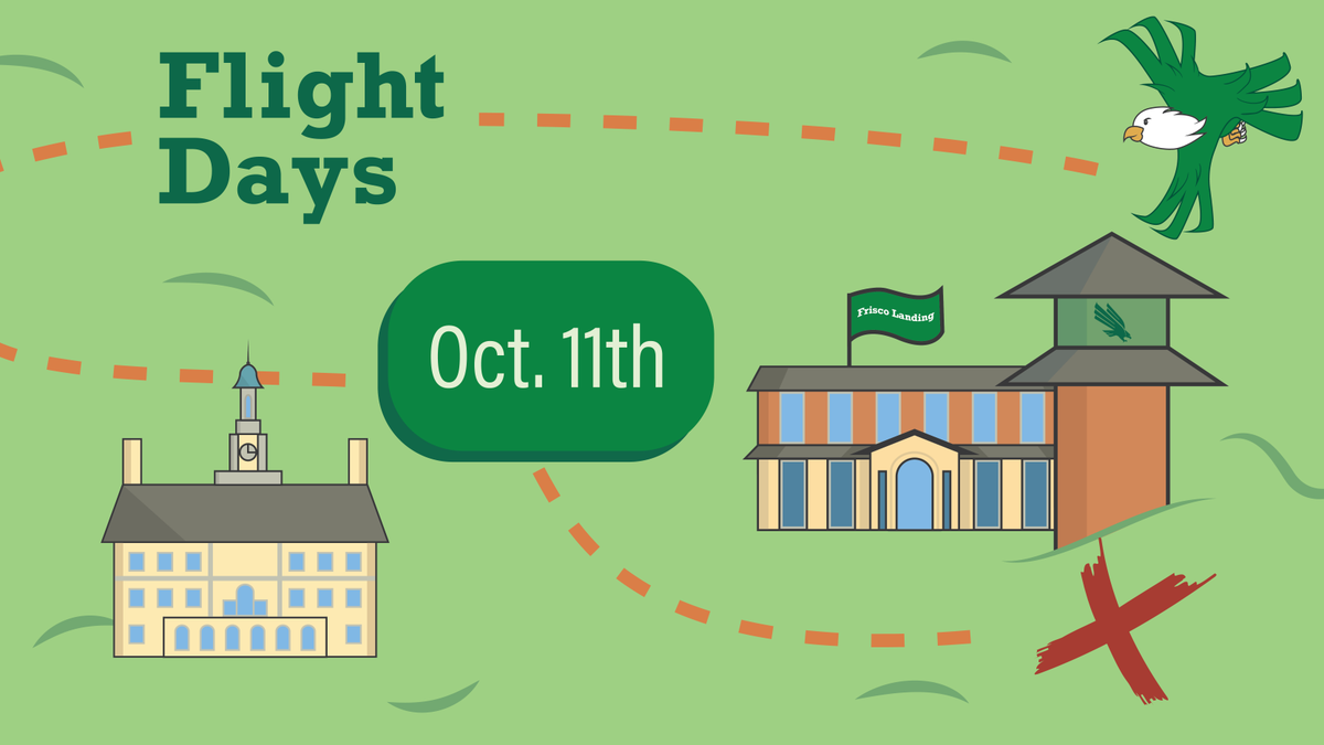 UNToffcampus's tweet photo. Take flight with @untactivities and @untoffcampus for all things student engagement. Stop by to learn about our services and programs. Tomorrow (10/11), we will be tabling Flight Days, in the Frisco Landing 1st floor lobby.  See you there! https://t.co/2xWLSboCyi