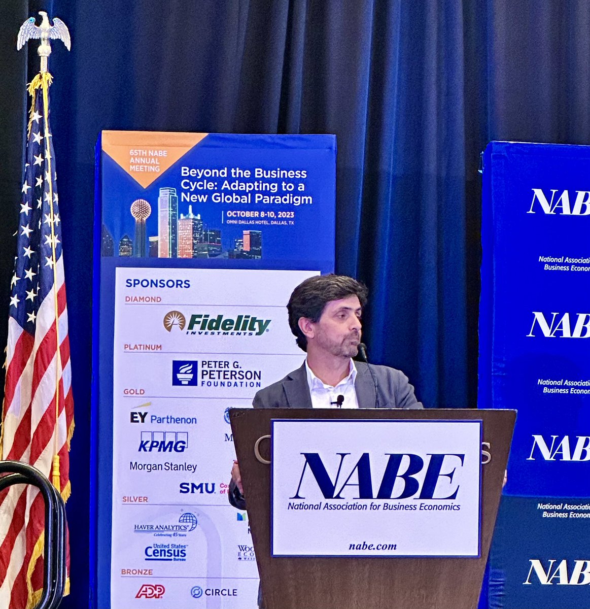 Gregory Daco (@gregdaco) on Twitter photo “We are on the verge of a geopolitical recession. And geopolitical recessions last a generation. But the situation could deteriorate into a depression” Maziar Minovi CEO <a href="/EurasiaGroup/">Eurasia Group</a> at #NABE2023 “We are on the verge of a geopolitical recession. And geopolitical recessions last a generation. But the situation could deteriorate into a depression” Maziar Minovi CEO <a href="/EurasiaGroup/">Eurasia Group</a> at #NABE2023
