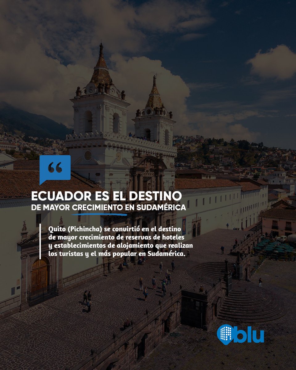 BluToken's tweet photo. El Ecuador presenta un incremento del 84% en la demanda de visitantes durante el último año, superado únicamente en esta lista por Australia y China.
#blutoken  #turismoecuador https://t.co/RWo2IL5a2h