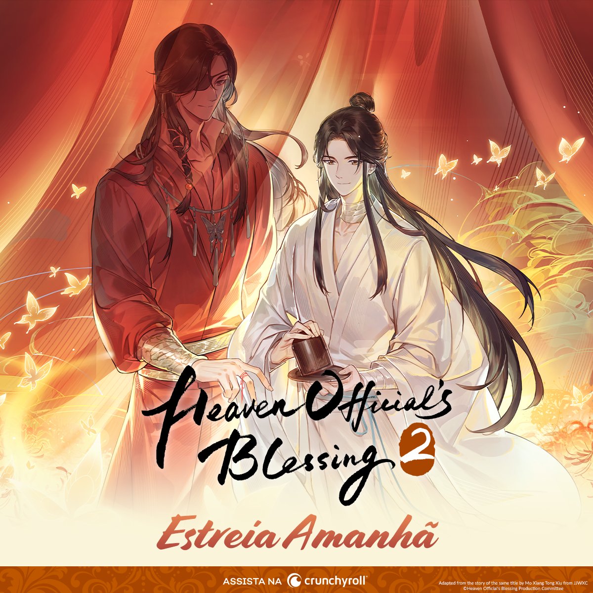 Crunchyroll_BR_'s tweet photo. Xie Lian reencontra Hua Cheng quando é enviado para sua missão na Cidade Fantasma.

A 2ª temporada de Heaven Official's Blessing estreia amanhã aqui na Crunchyroll! https://t.co/TPEHRbrxqV