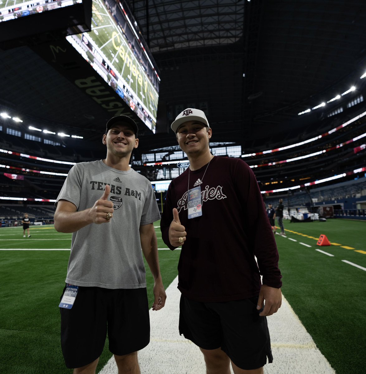 Congrats to two of our senior student managers on earning their Aggie Rings! We are proud of their hard work, both in the classroom and for the equipment staff the last several years!

Carson Adams 24’ - Agriculture Business major
Bryn Roberts 24’ - Sports Management major
