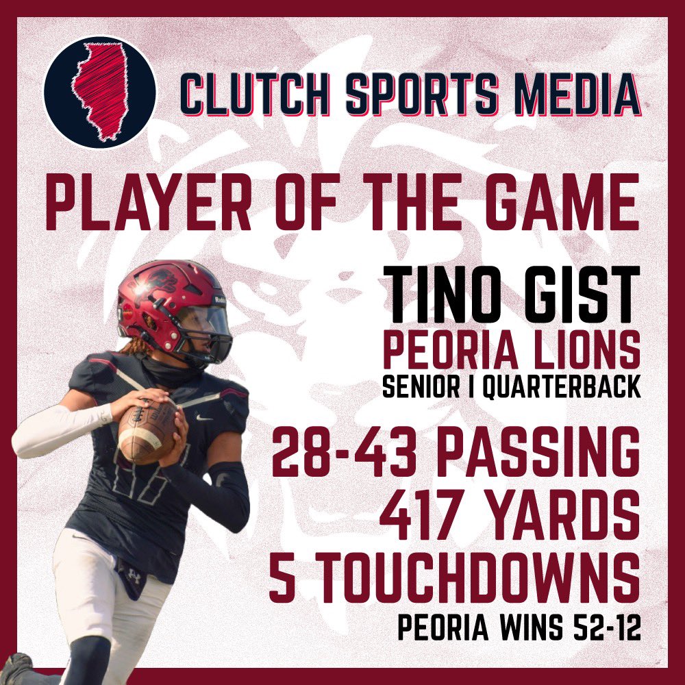 Washington’s entire defensive line took our WMBD Players of the Game and Tino Gist won our CSM Player of the game with another outstanding performance!👀

#ClutchUp