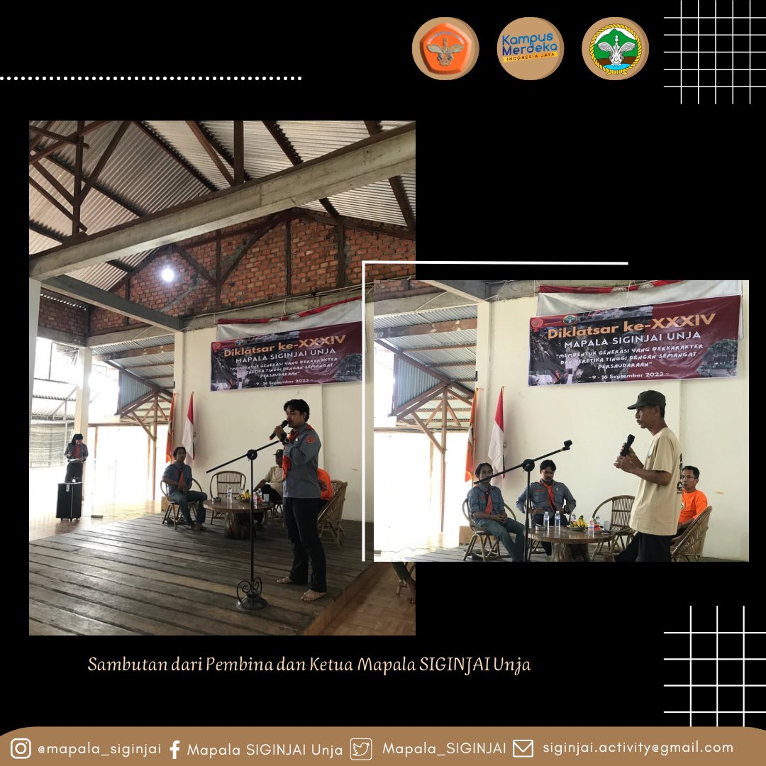 Mapala_SIGINJAI's tweet photo. ☘️ :: [ PEMBUKAAN DIKLATSAR XXXIV ]

Salam lestari✊🏻🍃
Hallo SIGINJAI family dan teman-teman lainnya!
Pembukaan Diklatsar ke-34 Mapala SIGINJAI Unja yang dilaksanakan di Rumah Baca Mapala SIGINJAI Unja atau Kebun Mbah Gonjong terlaksana dengan baik dan lancar https://t.co/qnAvAxdugN