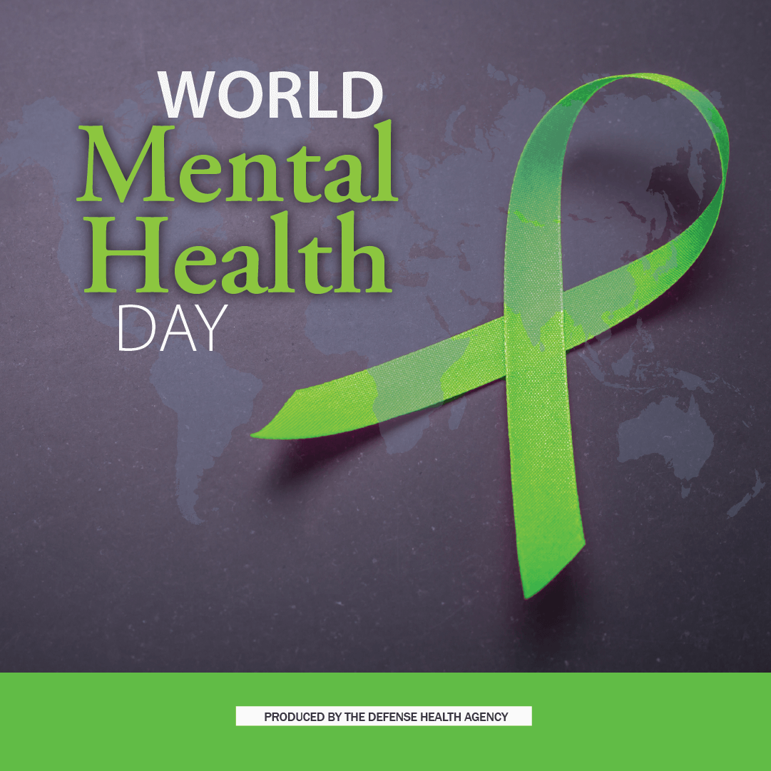 MilitaryHealth's tweet photo. Mental health is just as important as physical health.

Make self care and healthy habits a priority to improve your mental health today.

For services and resources available through the Military Health System, visit:

https://t.co/VfJFaYof23

#WorldMentalHealthDay #DefendYourMH https://t.co/Kr7f3LrfWZ