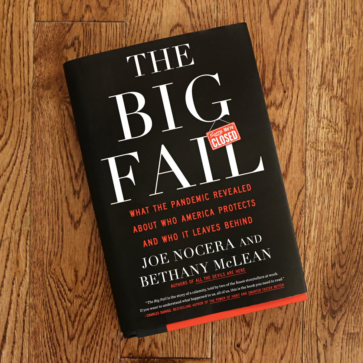 It was a long slog, but I'm happy that the Big Fail: What the Pandemic Revealed About Who America Protects and Who It Leaves Behind, which I co-authored with <a href="/opinion_joe/">Joe Nocera</a>, will be published next week. There's something for everyone to love, hate and discuss!