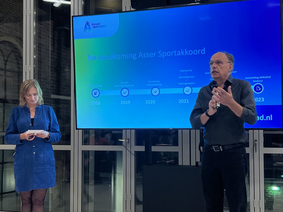 Bijeenkomst tot standkoming Sportakkoord II ⁦<a href="/AssenStad/">Assen Stad</a>⁩ ⁦<a href="/lennartstekel/">Lennart Stekelenburg</a>⁩. Mooie mijlpaal!