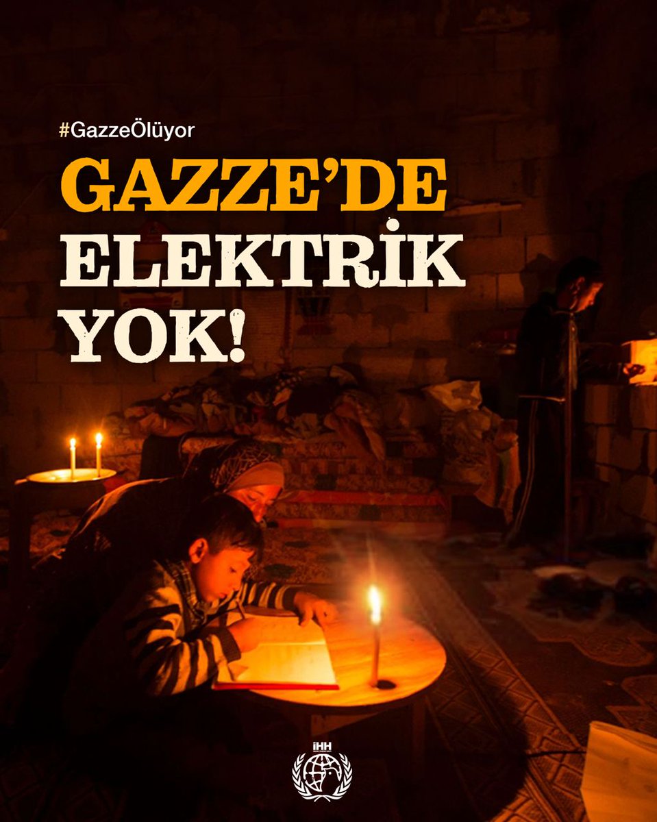 IHHKadin's tweet photo. GAZZE'DE ELEKTRİK YOK

#GazzeÖlüyor https://t.co/thVL18N4tT