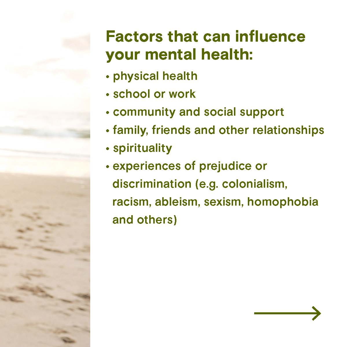 KidsHelpPhone's tweet photo. Today is #WorldMentalHealthDay, a day to raise awareness of the factors that can impact your #mentalhealth and advocate for equitable access to mental health support for all. Here are a few of the many factors that can impact your mental health: https://t.co/kE7JIJyMPr https://t.co/AM1tIQkUNf