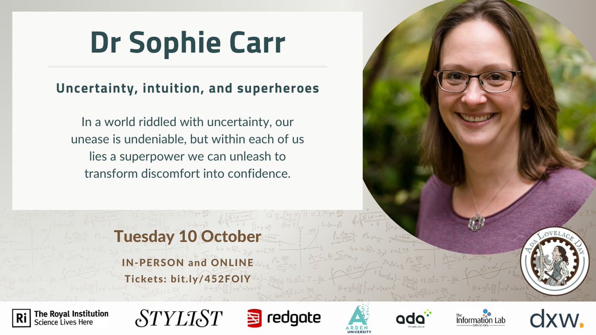 FindingAda's tweet photo. Seven superb STEM speakers will be on stage at #ALDLive23 in just 30 mins – get your livestream tickets now! https://t.co/NoDu0NMJbP
Join us at 19:30 BST for an amazing evening of fascinating talks about silk, the Jurassic Coast, UTIs, your inner stats superpower and more https://t.co/cD49xF75zi