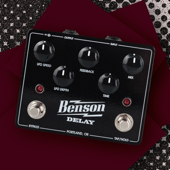 Brand new <a href="/bensonamps/">Benson Amps</a> release: HIGHLY anticipated Delay pedal. Built around an 80s Karaoke chip! Tuned brilliantly with multiple LFO voices, tap tempo, wash worthy swells and up to 1200ms of clean-ish repeats. Get. Excited!

#bensonamps #delay #spaceshipsounds #thesoundparcel
