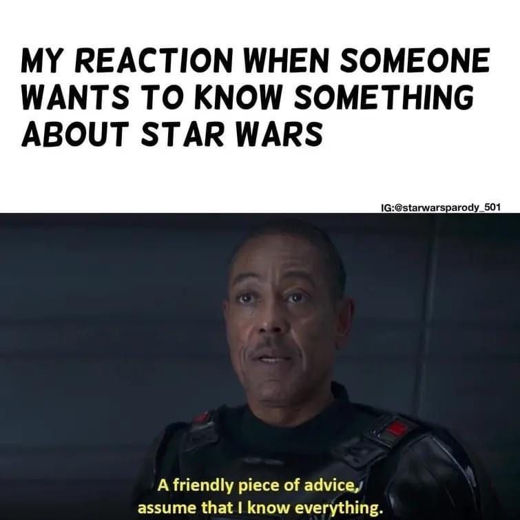 SWCultureLive's tweet photo. Use my knowledge, I beg you. 🧠

#StarWars https://t.co/Fu5a3iEcfg