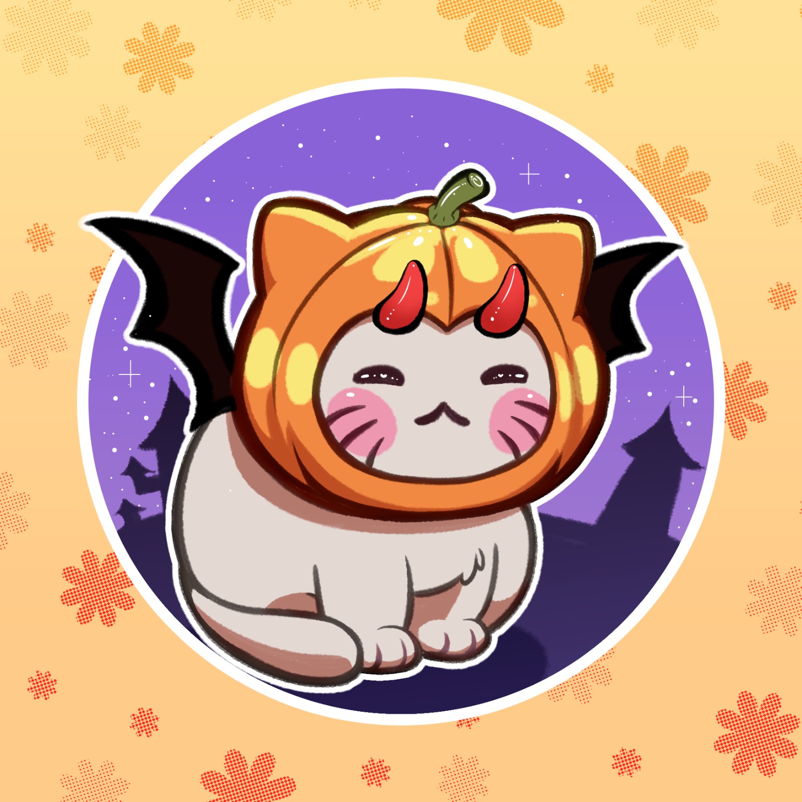 pumpkin hat cat pfp  Cute cat memes, Cute memes, Cat icon