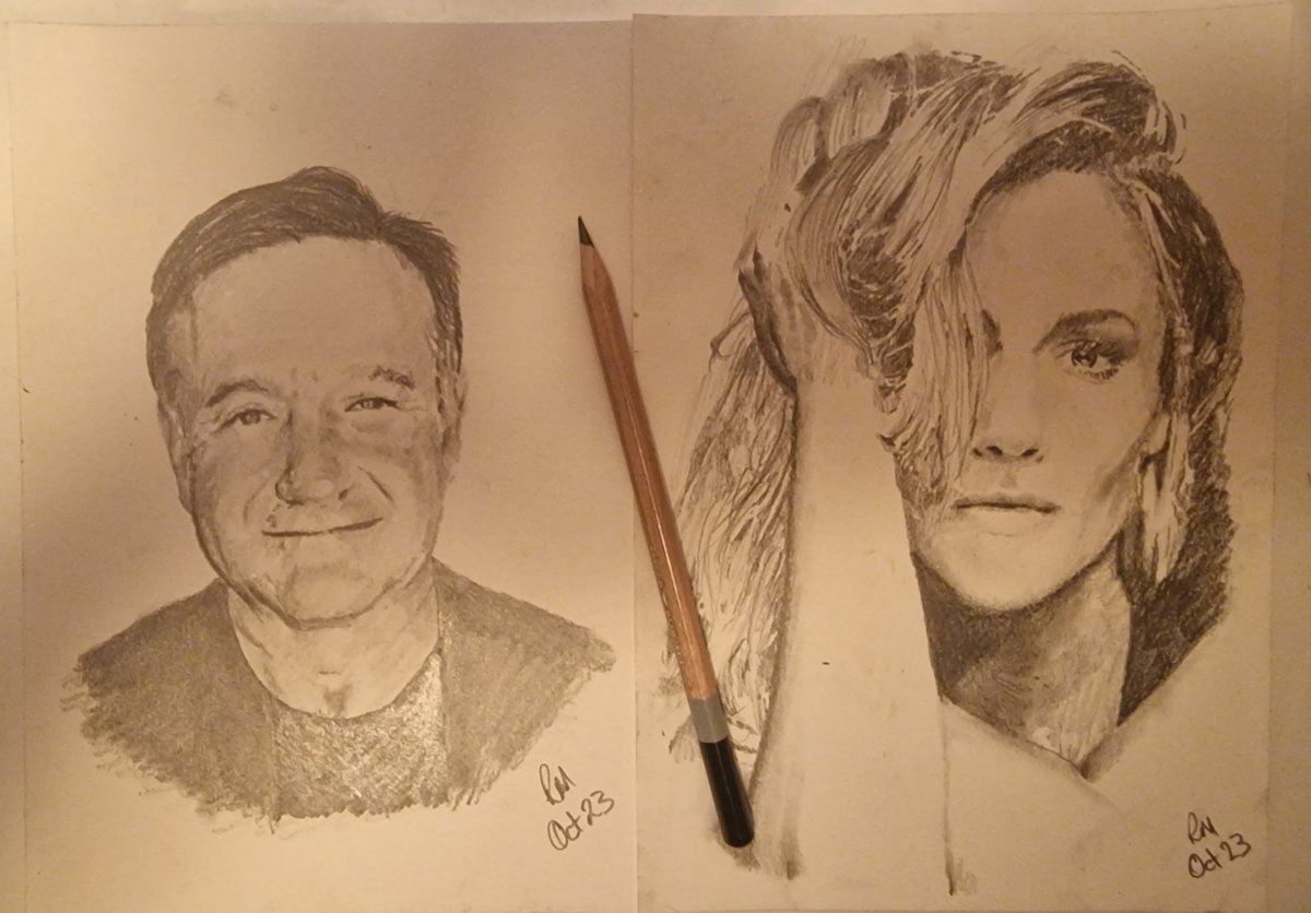 Mental Health Day 2023. Had to do these. A legend of an actor and a Norfolk girl. Such sad losses.

#MentalHealthDay2023 #MentalHealthAwarenessDay #RobinWilliams #CarolineFlack