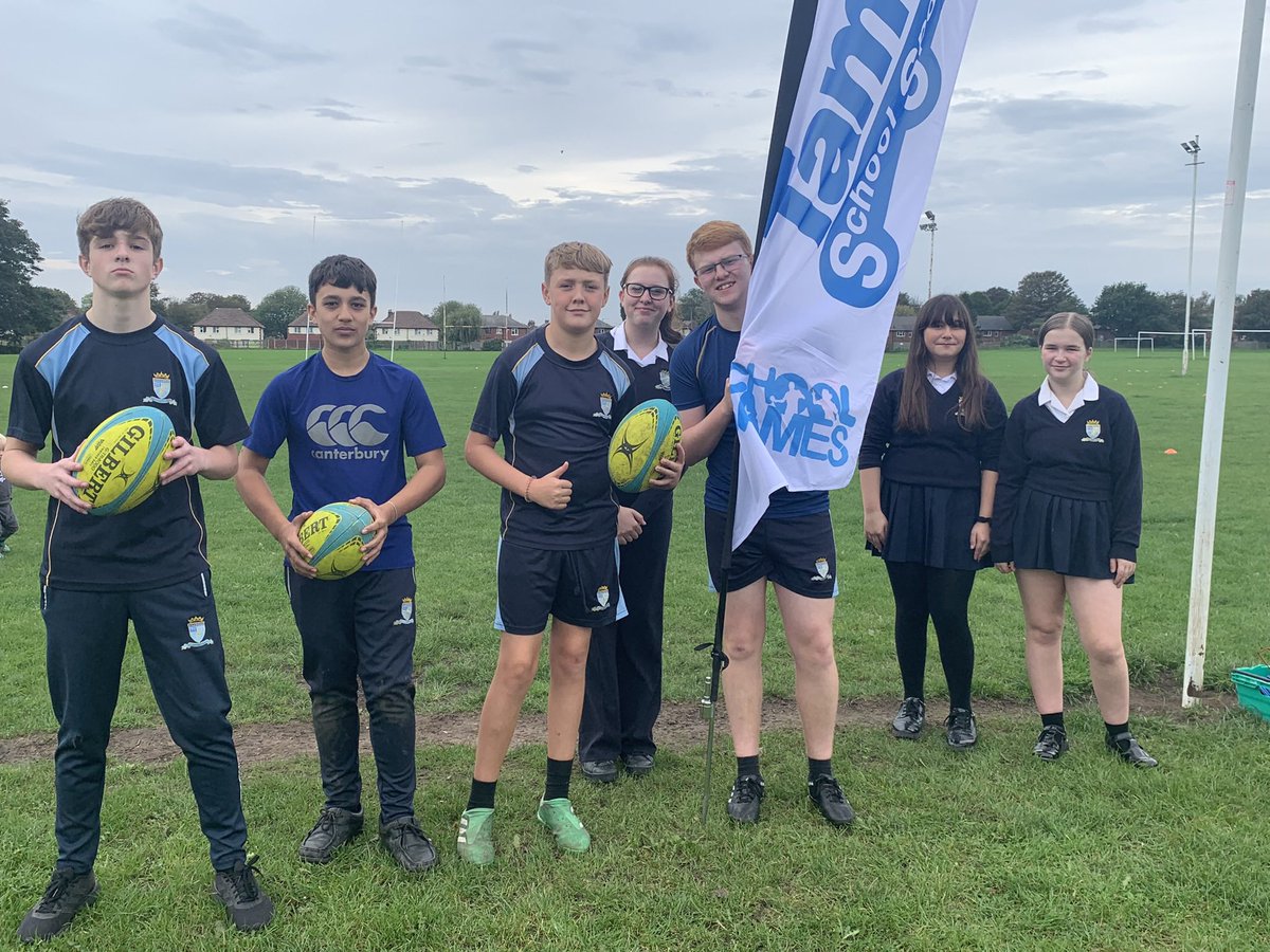 Brilliant tag rugby tournament at <a href="/DukinfieldRugby/">Dukinfield Rugby Club</a> tonight - great support from the coaches and from these young leaders from <a href="/ALLSAINTSCCPE/">ASCC PE</a> <a href="/allsaintsccduk/">All Saints CC</a> who were brilliant 👏👏