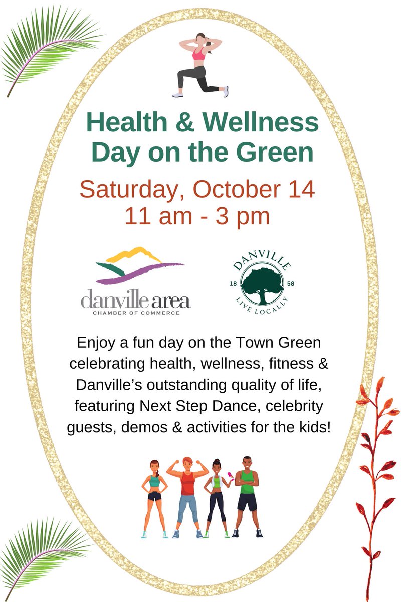 Looking for something to do this weekend? Come join the town of Danville for a day of health and wellness, fun for all!
#danvillelocal
#eastbayrelocations
#healthandwellness