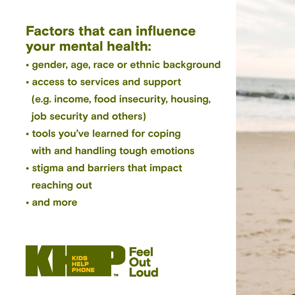 Today is #WorldMentalHealthDay, a day to raise awareness of the factors that can impact your #mentalhealth and advocate for equitable access to mental health support for all. Here are a few of the many factors that can impact your mental health: bit.ly/45ibZNS