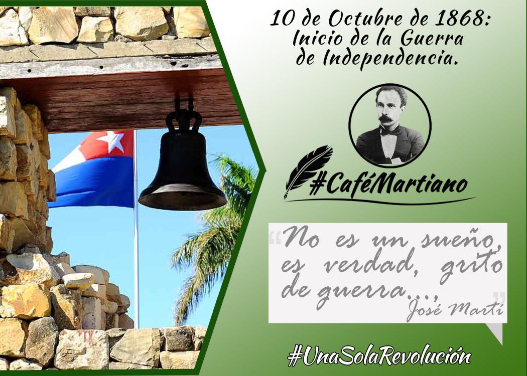 <a href="/cafemartiano/">❤️Café Martiano 🇨🇺</a> <a href="/DiazCanelB/">Miguel Díaz-Canel Bermúdez</a> <a href="/DrRobertoMOjeda/">Dr. Roberto Morales Ojeda</a> <a href="/InesMChapman/">Inés María Chapman Waugh</a> <a href="/PartidoPCC/">Partido Comunista de Cuba</a> <a href="/TeresaBoue/">@SecGFMC</a> <a href="/GHNordelo5/">Gerardo Hdez. Nordelo</a> <a href="/FMC_Cuba/">FMC de Cuba</a> <a href="/cdr_cuba/">CDR de Cuba</a> <a href="/EVilluendasC/">Enrique Villuendas</a> <a href="/agnes_becerra/">Agnes Becerra</a> Céspedes prendió la llama
eterna de libertad
porque el Sol nos mostró el alba
que no oscurece jamás;
Revolución que es la patria
de Céspedes a Fidel
y que seguimos también
en la romántica historia
de nuestra marcha gloriosa
que nunca tendrá final
#CaféMartiano
#UnaSolaRevolución