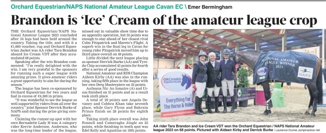 Well done to all who competed in the Orchard Equestrian / NAPS National Amateur League 2023.
Excellent write-up in the Irish Field.