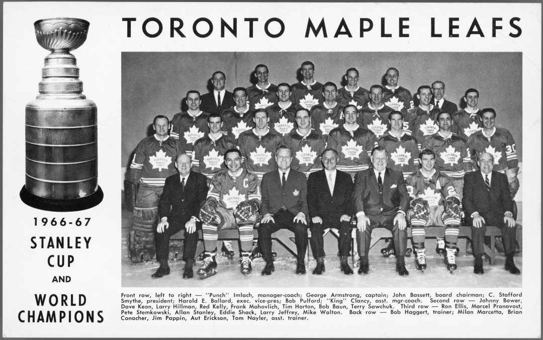 TorontoArchives's tweet photo. Hockey's back on Oct 11th &amp; this is the 57th season since the #Leafs last won the cup. Since then 12 men have walked on the moon, over 60 countries have gained independence &amp; Arctic sea ice has declined by over 2million square kilometres. #maybethisyear https://t.co/pCR4qAXNun https://t.co/MoWSw7TTlT