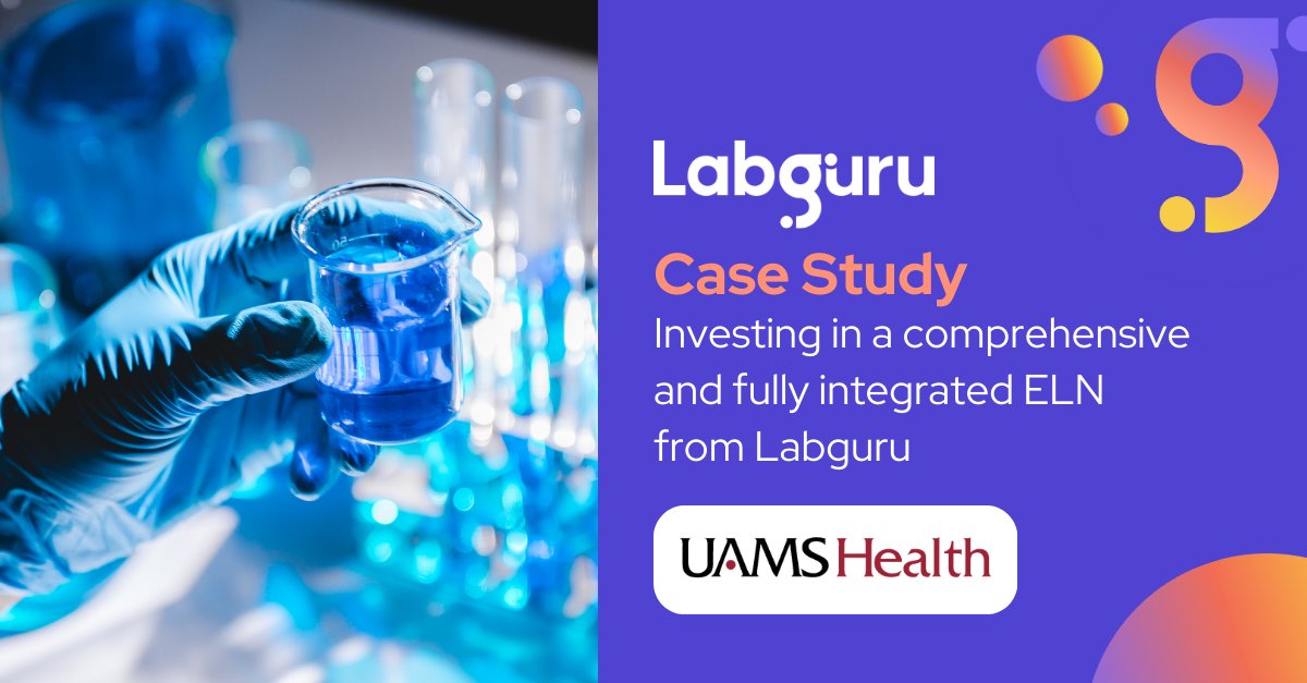 labguru (@labguru) on Twitter photo Managing a large team and frequent changes in your lab can be a challenge!
Discover how Labguru's ELN software solution helped <a href="/uamshealth/">UAMS Health</a> to improve continuity and streamline lab management in our case study here👇
bit.ly/45iWfug
#Labmanagement #Labguru Managing a large team and frequent changes in your lab can be a challenge!
Discover how Labguru's ELN software solution helped <a href="/uamshealth/">UAMS Health</a> to improve continuity and streamline lab management in our case study here👇
bit.ly/45iWfug
#Labmanagement #Labguru