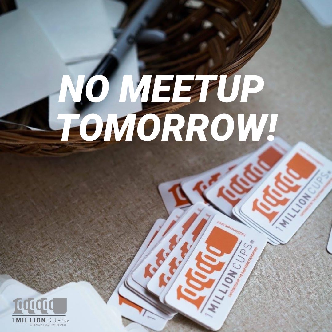 Community! We will not be meeting up tomorrow morning. We’ve got big changes coming soon - we’ll keep you posted. 👍👍