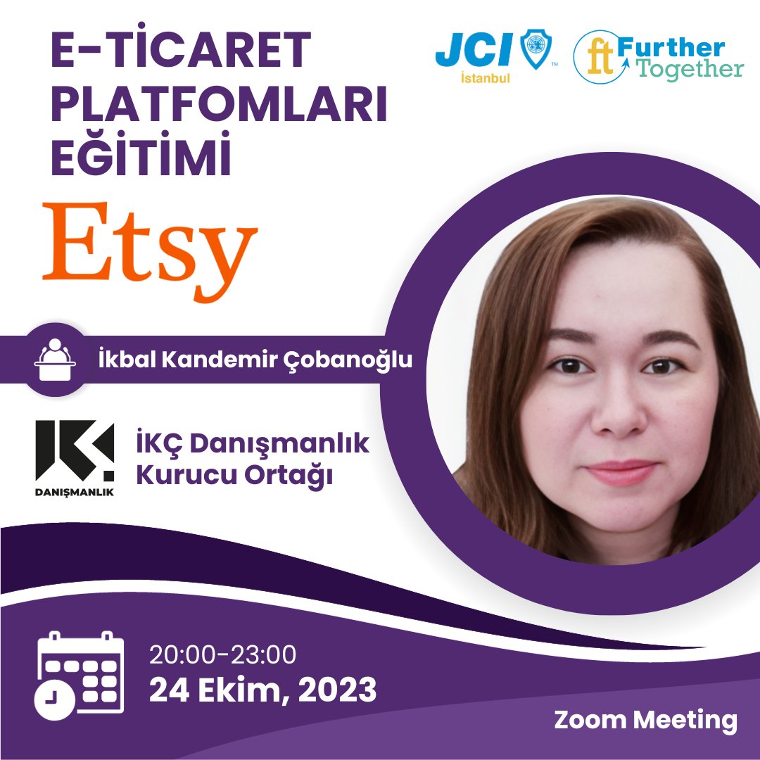 E-Ticaret Platformları Eğitimi - ETSY

JCI İstanbul İş Dünyası Ekibinden Özel Bir Eğitim Serisi - E-Ticaret Platformları Eğitimi

Zoom platformu üzerinden gerçekleştirilecek etkinlik tüm misafirlerimize açıktır.

Kayıt formu: forms.gle/WXUAvuXjimEYKt…