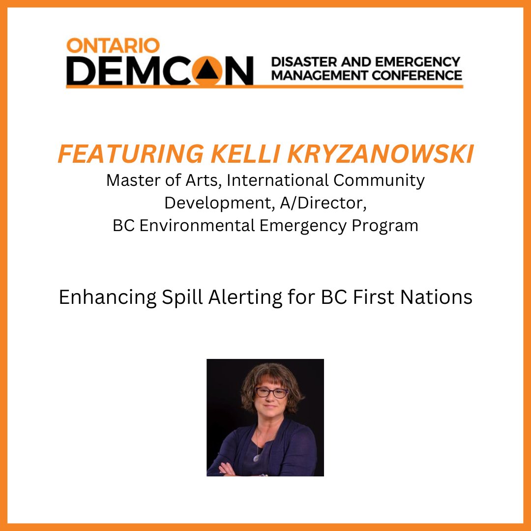 OntarioDEMCON's tweet image. BC is leveraging technology to improve spill notifications to ensure the right people get the right information as quickly as possible after an incident is reported. 

#demcon #demconference #ontario #management #conference #event #community #networking #learning #speakers