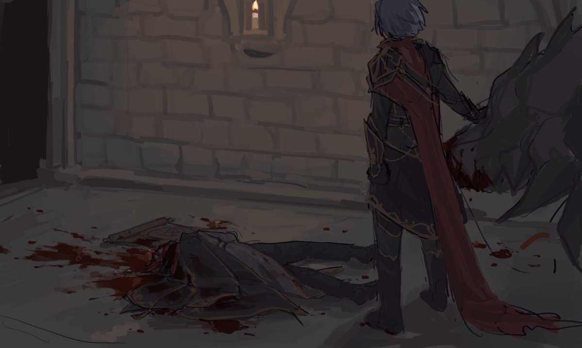 DZ_4589's tweet photo. // Cw for blood 

Minor inconvenience !! https://t.co/D9cGxL2LDO