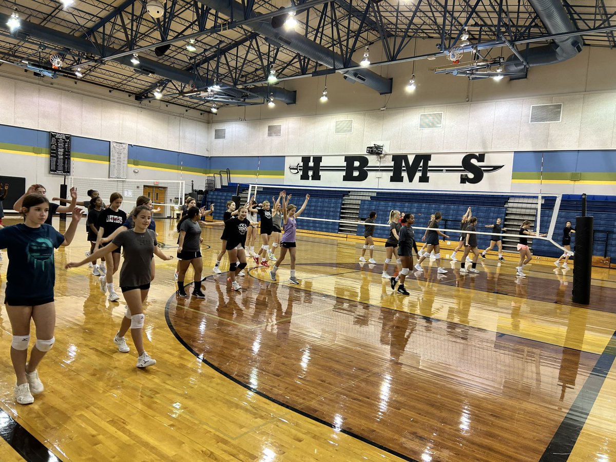 Great turn out for open gym! No days off for the Lady Bucs! @HBMSAthletics