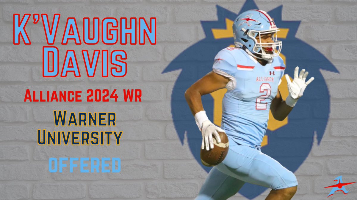 AVIATOR FOOTBALL (@aviatorfootbal1) on Twitter photo Congratulations <a href="/kvaughn555/">K’vaughn Davis</a> on receiving a scholarship offer to <a href="/WarnerUFootball/">Warner Football</a>! #GoAviators #GoRoyals #RepthatA Congratulations <a href="/kvaughn555/">K’vaughn Davis</a> on receiving a scholarship offer to <a href="/WarnerUFootball/">Warner Football</a>! #GoAviators #GoRoyals #RepthatA