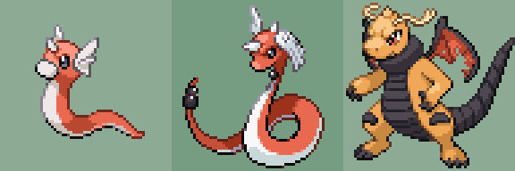 regional dragon/dark Dragonite line! #Pokemon  #Pixelart