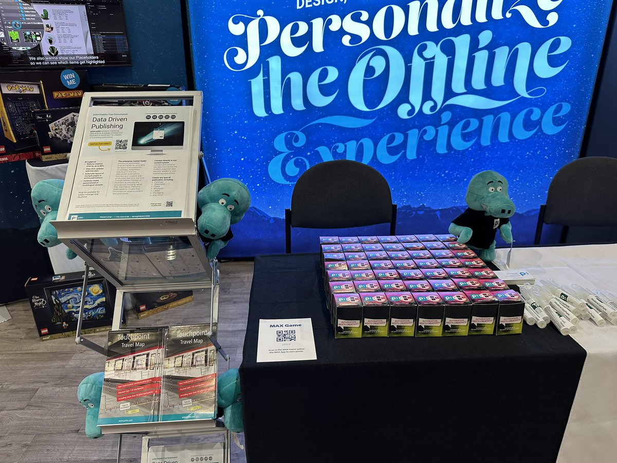 priint's tweet photo. All setup and ready to go at @adobemax.  Stop by booth O309 and see how far our  @InDesign and Illustrator automation can take you! https://t.co/kLW9BOsegk