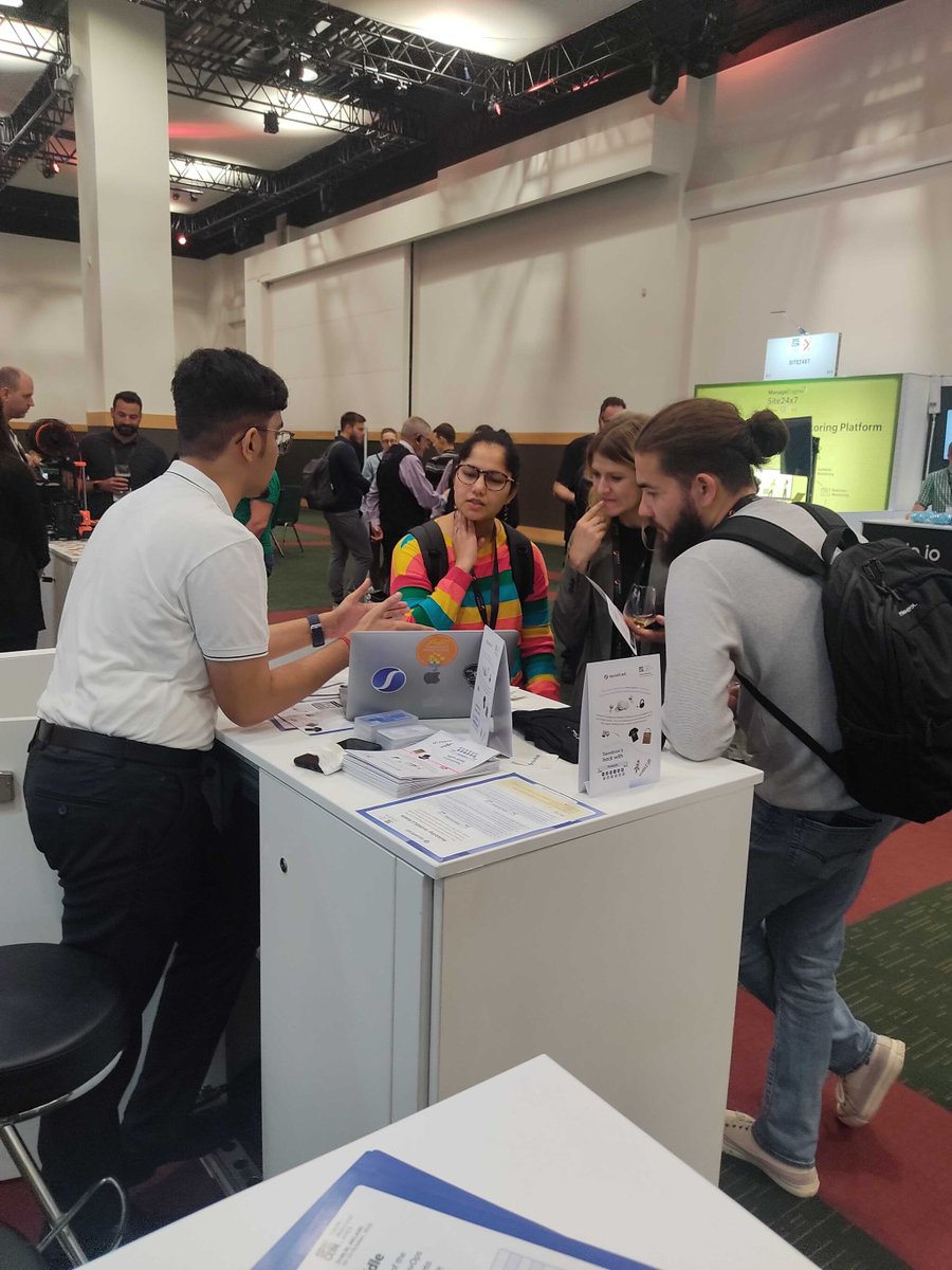 squadcastHQ's tweet image. Having a blast at @SREcon 2023! Grateful for the amazing folks who stopped by our booth to chat about all things #SRE.🙌🏻 

👉🏼 : bit.ly/3PNCMfn 

#Networking #SRECommunity