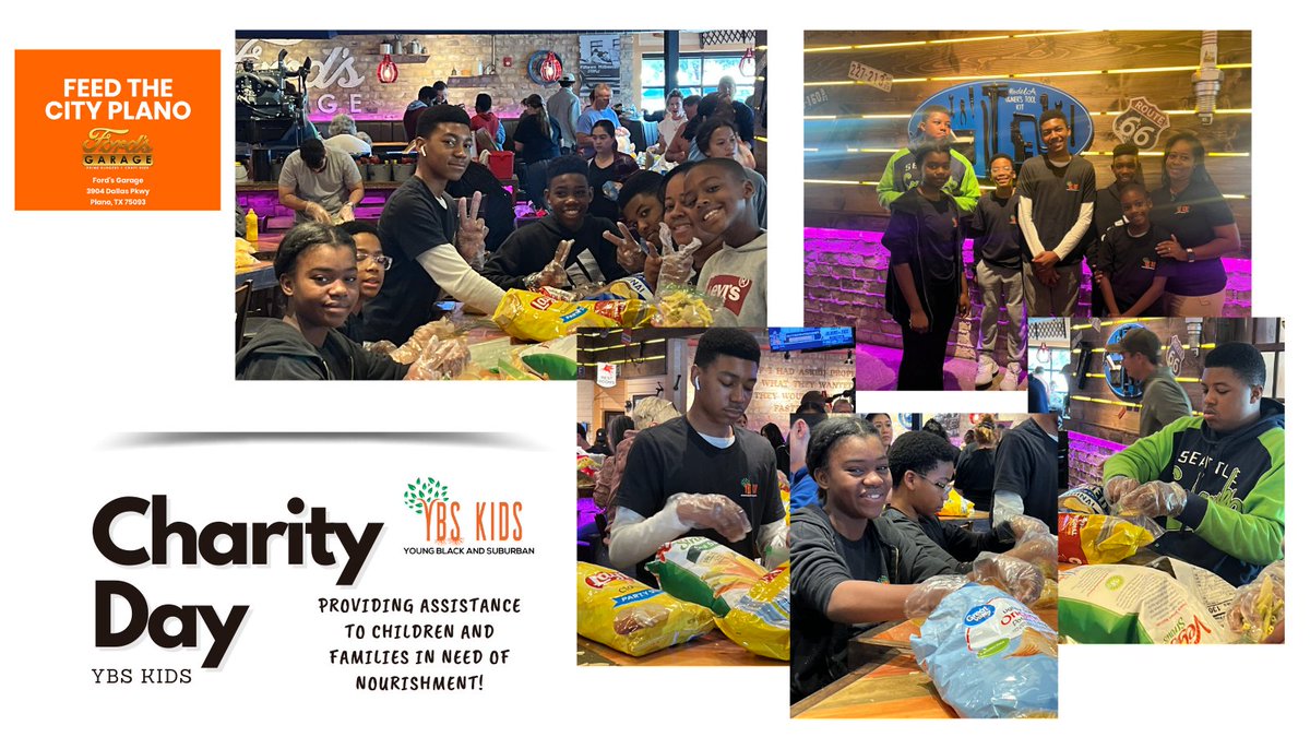 YBS Kids helped feed children and families during over the weekend during this community-building activity #FeedtheCity with @tangocharities

#YBSKids #ChildhoodHunger #GivingBack #BlackYouth #Community #EmpoweringYoungPeople #InspiringCommunities #PlanoTX #CollinCounty