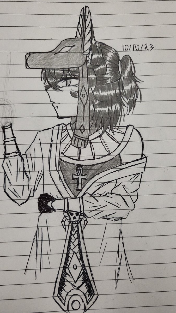 Nikole10448270's tweet photo. I drew Inpu outfit idea, and he looks amazing 👌
#fanart #OriginsOfOlympus #nayatwt #Brypu https://t.co/qiSxvAFI1p