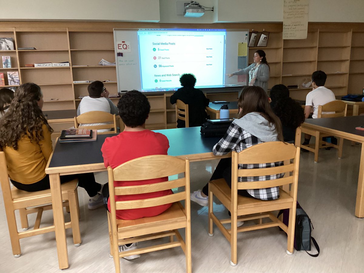 Mrs. Angela Hepner, our Director of Human Resources, came into reference classes today and shared about employment and how social media usage can impact getting a job. She really opened our eyes regarding how what we are doing online affects our lives! <a href="/MrWPopejoy/">Palmyra Area MS</a> #ThisIsPalmyra