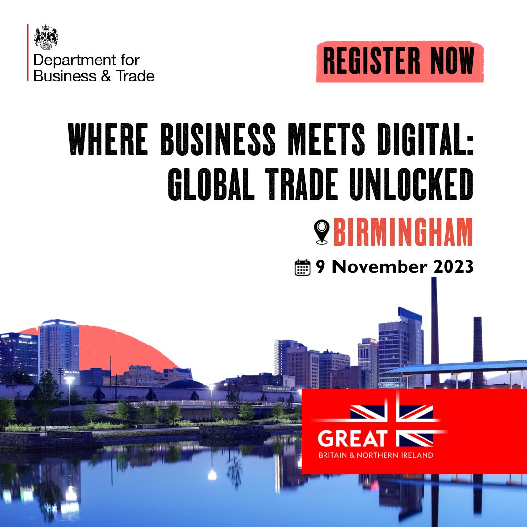 🌍 Ready to go global? 🚀

Expand your business globally through the power of digital innovation.

Register for our Digital Trade Conference - Where Business Meets Digital to learn more: eu.eventscloud.com/ehome/20026653…

#DBTDigitalTrade #SoldToTheWorld