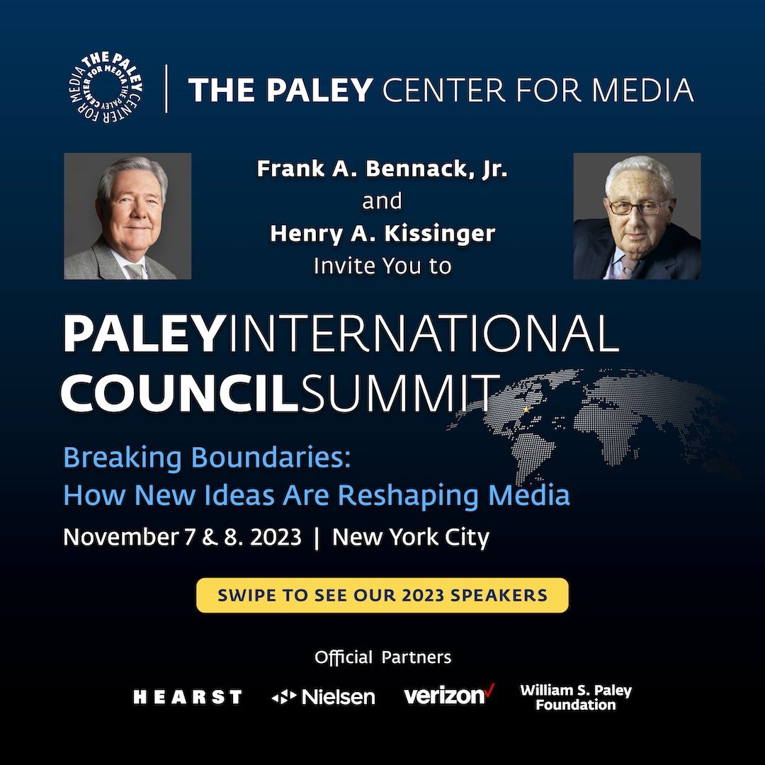 connextconsult's tweet photo. 11/7-11/8: Join @paleyMC at the International Council Summit "Breaking Boundaries: How New Ideas Are Reshaping #Media" @paleycenter.
Register: https://t.co/yahXraYIDz
Inquiries:  RRissoGill@paleycenter.org
#TheNEXTEvent #CharityTuesday #Finance #Tech #Entertainment #Music #Sports https://t.co/auLvwgXz3p