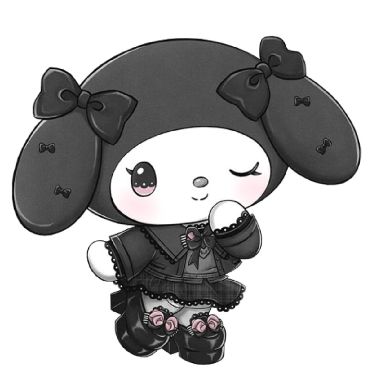 heartipink's tweet photo. sanrio x mayla black cat academy https://t.co/n6T888xCIv