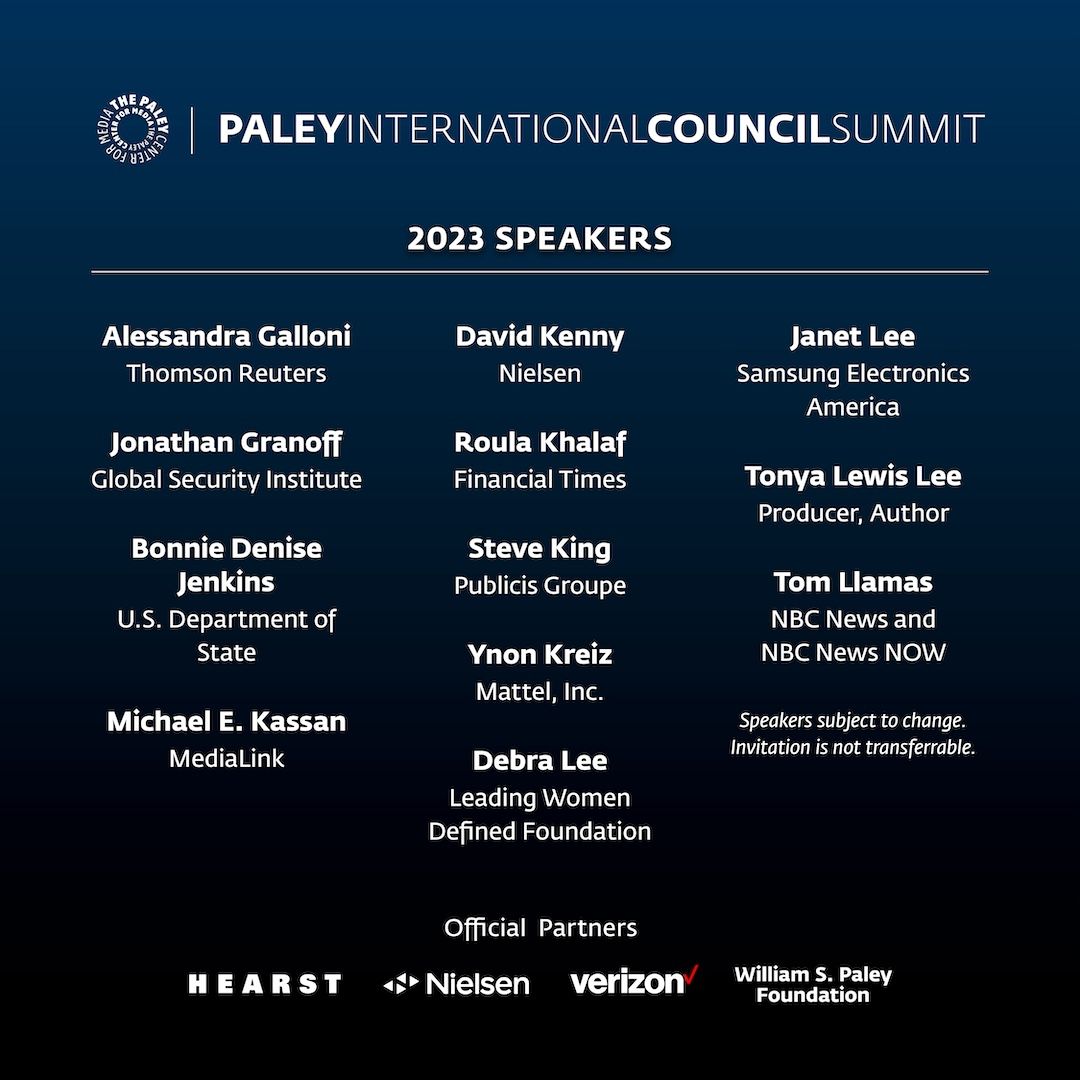 connextconsult's tweet photo. 11/7-11/8: Join @paleyMC at the International Council Summit "Breaking Boundaries: How New Ideas Are Reshaping #Media" @paleycenter.
Register: https://t.co/yahXraYIDz
Inquiries:  RRissoGill@paleycenter.org
#TheNEXTEvent #CharityTuesday #Finance #Tech #Entertainment #Music #Sports https://t.co/auLvwgXz3p