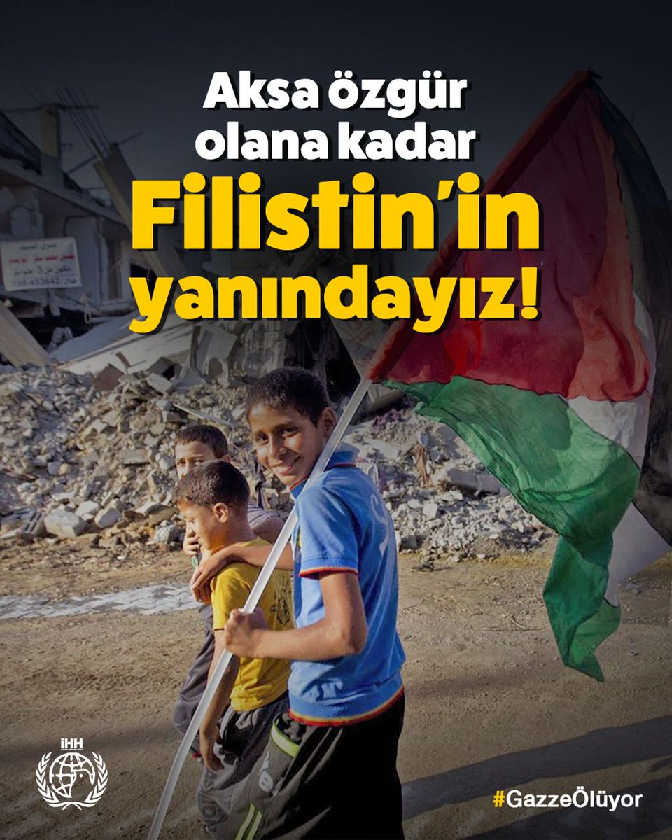 Aksa Özgür Olana Kadar 
Filistin'in Yanındayız. 

#GazzeÖlüyor