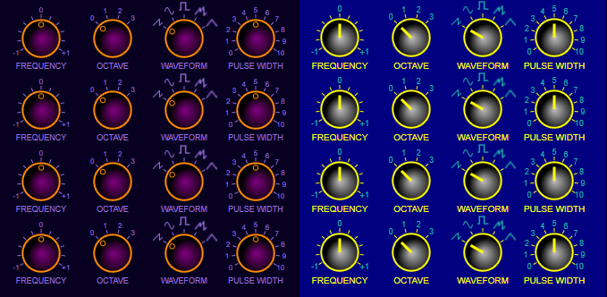 Applied 'Themes' to WPF Knob control as used in soon to be updated c# Virtual Analog synth. Source and docs at github.com/BertyBasset/Sy…