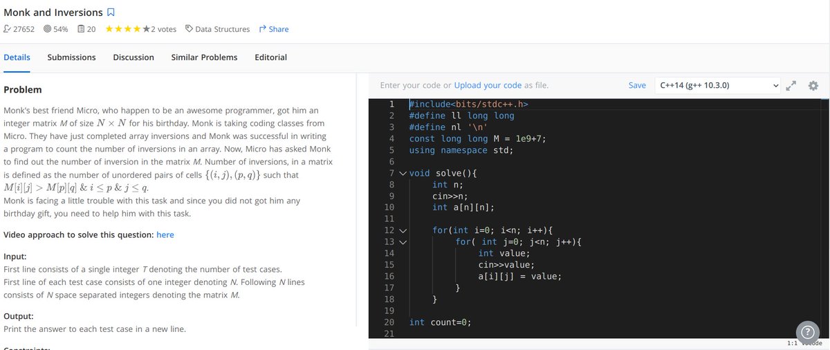Anurag678's tweet photo. ✅ Day 2

- Revised 2D Arrays and Pointers

- Solved problem on matrix manipulation

#100DaysOfCode  #DSA  #100daysofcodechallenge https://t.co/iRZ5th0wL9