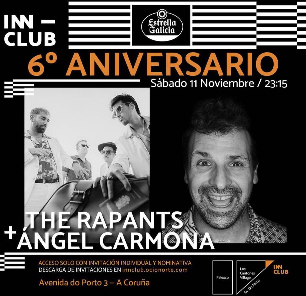 The_Rapants's tweet photo. O 11 de Novembro estamos na #InnClub con @carmouna GRATIS 4FREE POLAPATILLA! Consigue ya tu invitación🤟🏾💘 https://t.co/yk66TSOGl5