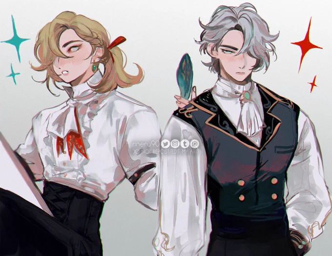somewhat fontaine clothes  #GenshinImpact #haikaveh #Kaveh #Alhaitham