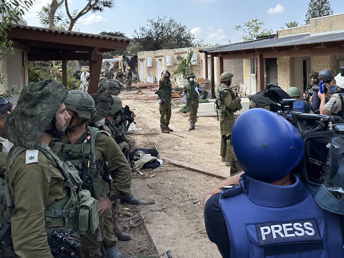 Inside Kfar Aza. The kibbutz right next to the Gaza border, one of the first and hardest hit. Nobody’s been in since the attack began, until now. What happened here is horrifying. <a href="/9NewsAUS/">9News Australia</a> <a href="/TheTodayShow/">The Today Show</a>