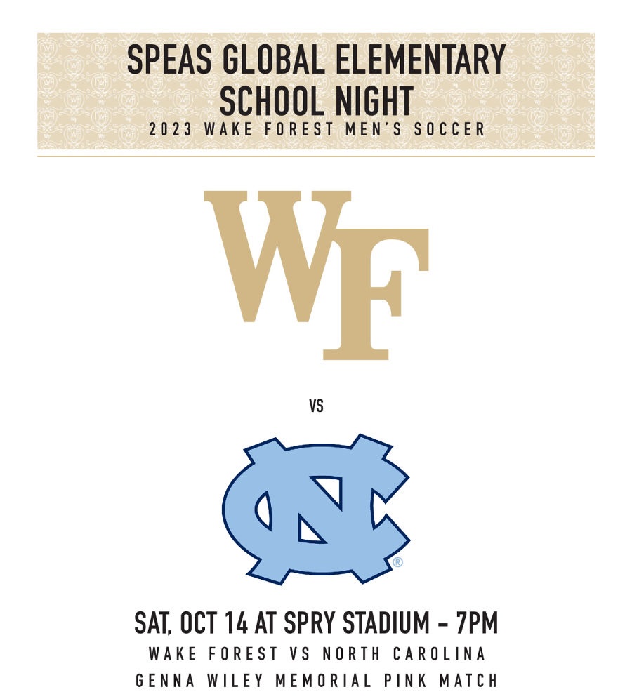 SpeasGlobal's tweet photo. This Sat., Oct. 14 at 7:00pm @WakeMSoccer is hosting a #SchoolNight for Speas Global Elementary! Free youth tickets and discounted $10 adult tickets are available for Speas families. Check ClassDojo for how to get yours. #GoDeacs #PinkMatch https://t.co/7Jfu4QBj0U