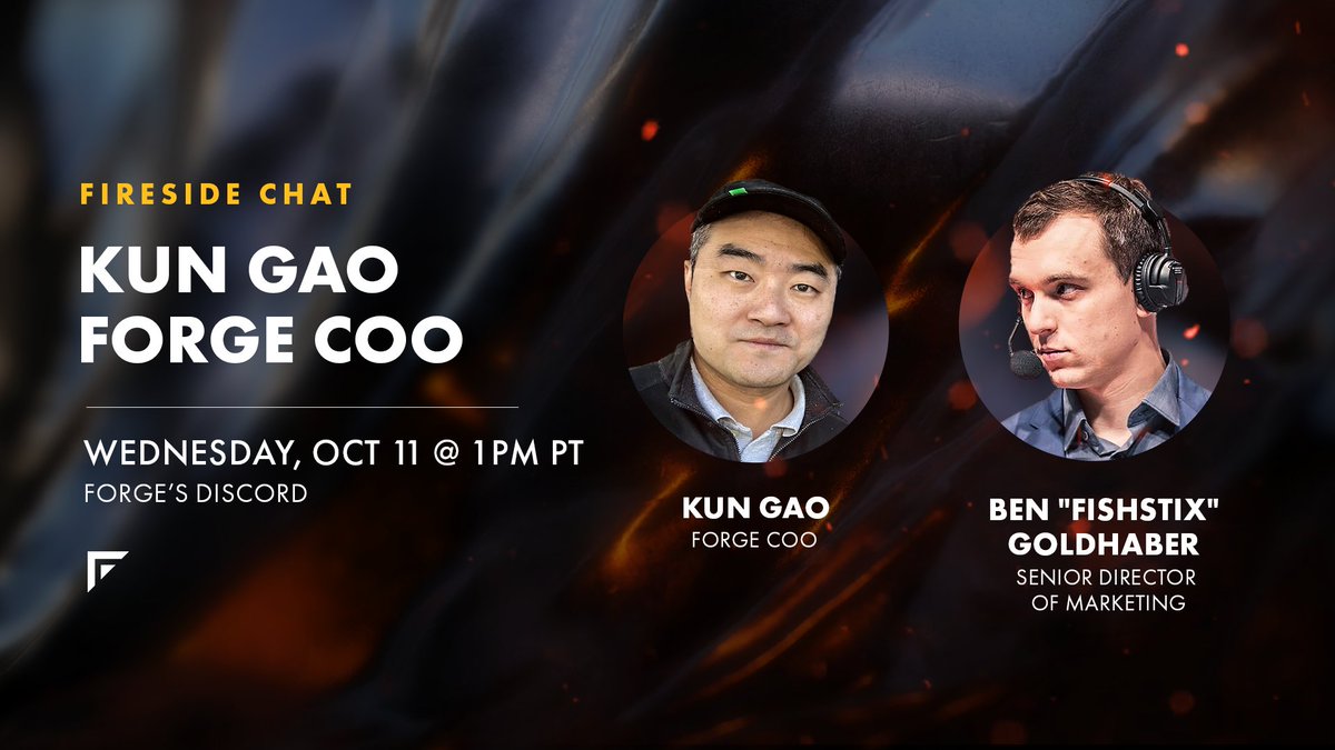 Join us in 1 hour for our second Fireside Chat / Discord Stage with our co-founder and COO, <a href="/kunoag/">Kun Gao</a>!

We hope to see you soon.

🗓️RSVP: discord.com/events/9747446…