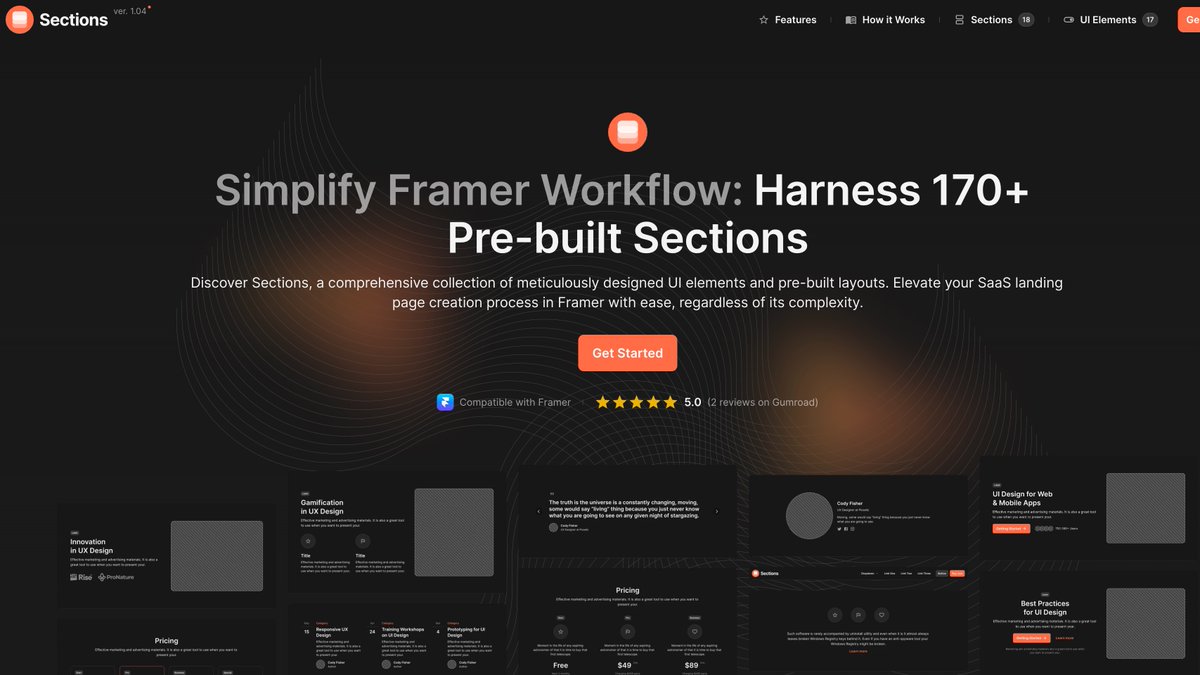 coderdiaz's tweet image. 1) Sections

Un proyecto con +18 secciones y elementos de interfaz. Aunque esta hecho para Framer, puedes usarlo de inspiración tiene unas interfaces irresistibles.

<a style="text-decoration: none;" rel="nofollow" target="_blank" href="https://sections.framer.website/">sections.framer.website</a>